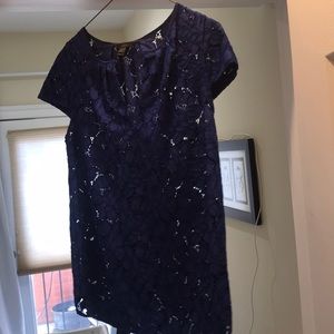 Blue lace top JCrew sz 4